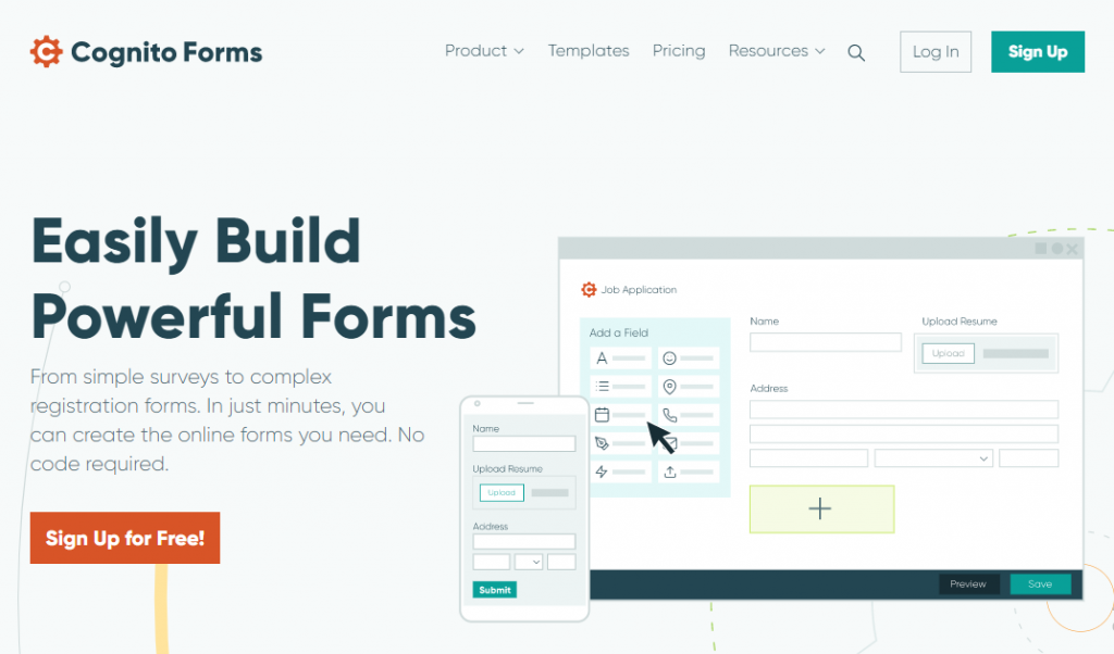 Online Form Builders Cognito Forms