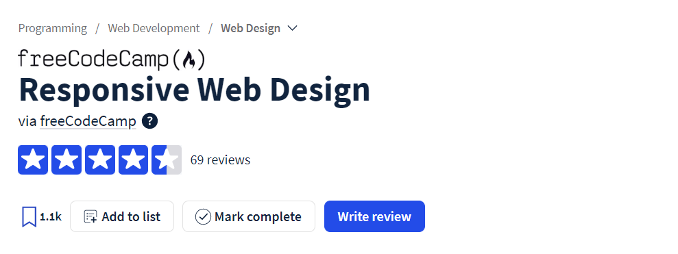 Responsive Web Design (freeCodeCamp)