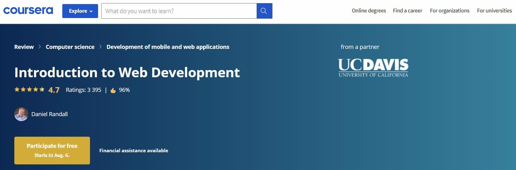 Introduction to Web Development (Coursera)