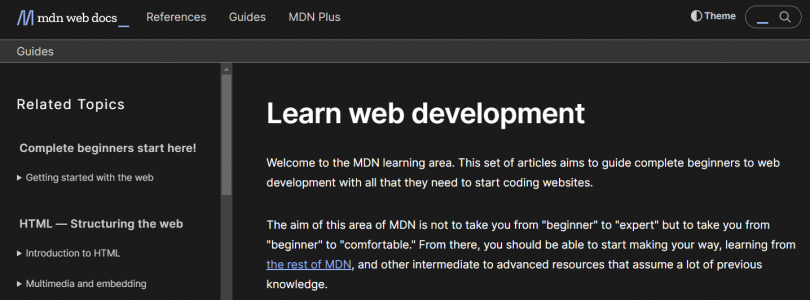 Learn Web Development (Mozilla)