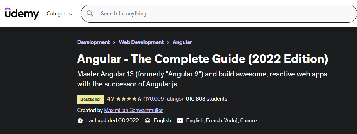 Angular - The Complete Guide (Udemy)