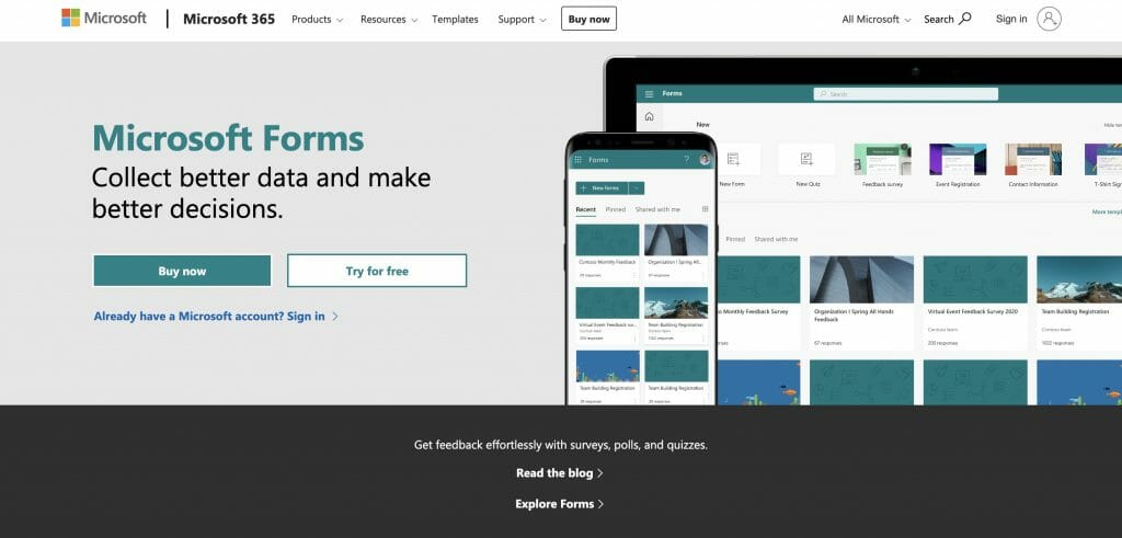 Microsoft Forms 