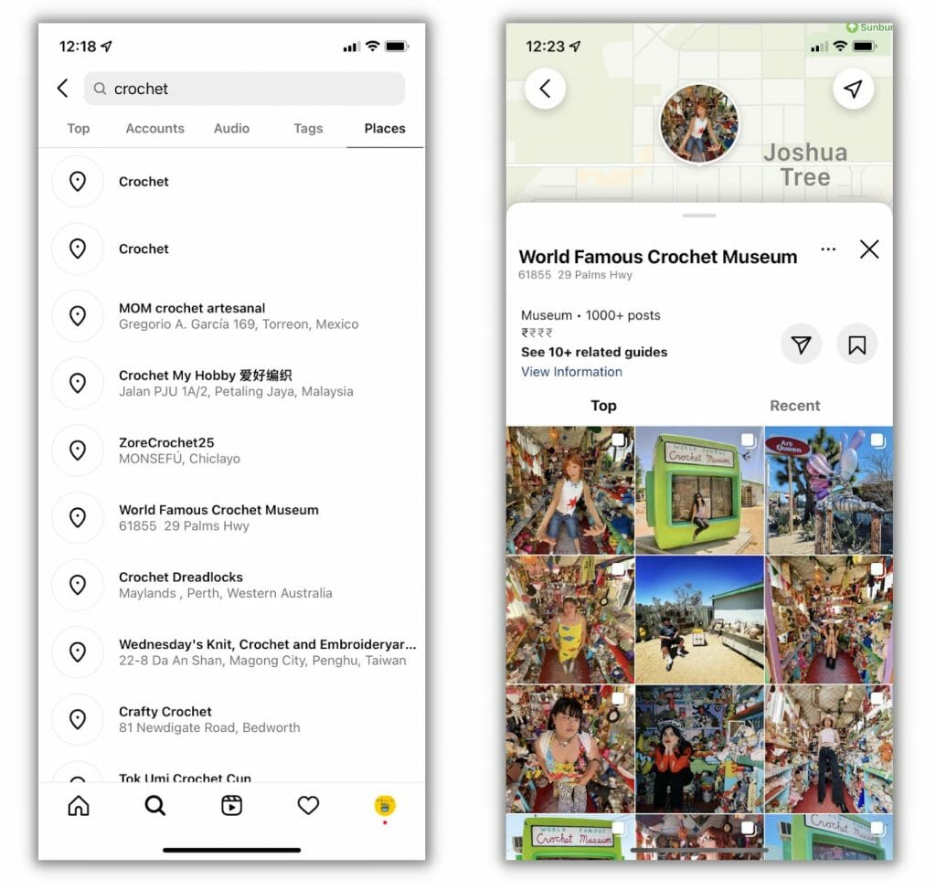 How Search Works on Instagram - The Places tab