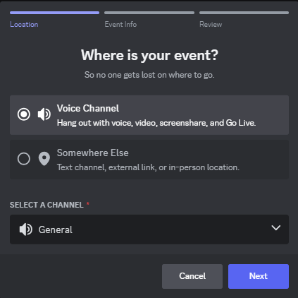 Event Discord server