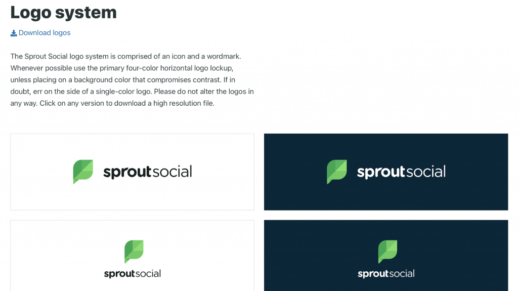 Sprout Social Branding Guide 