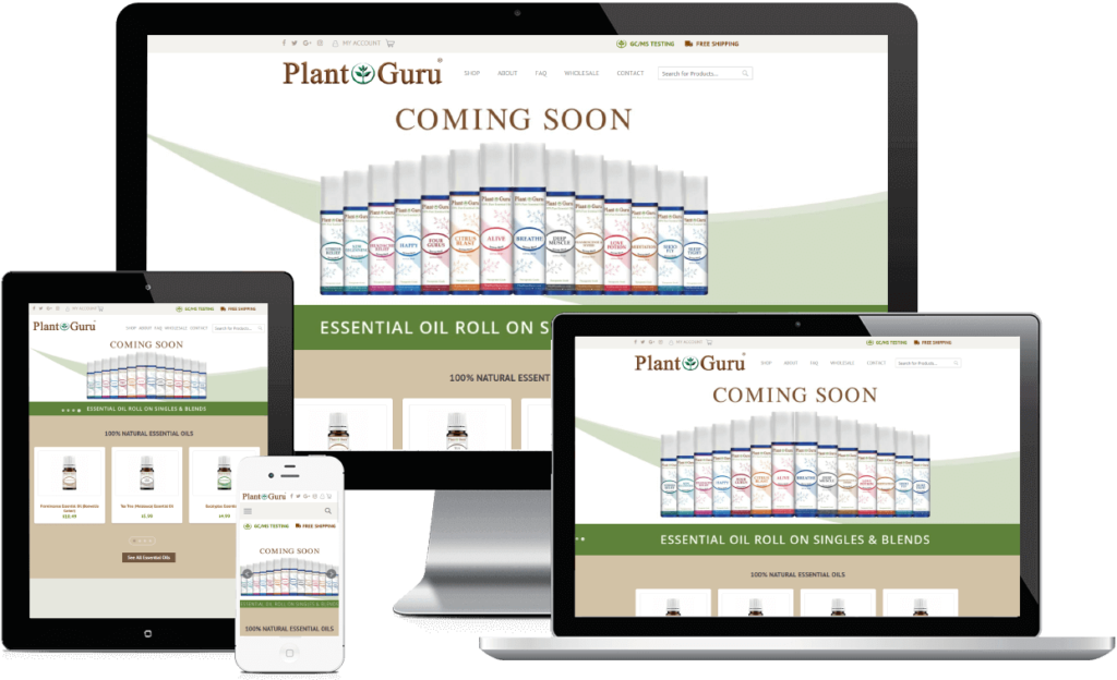 PlantGuru website design