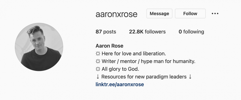 Aaron Rose instagram