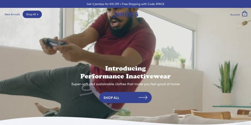 Jambys activewear site