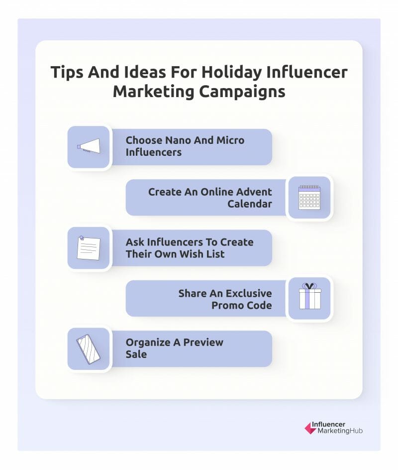 Tips and Ideas for Holiday Influencer Marketing Campaigns