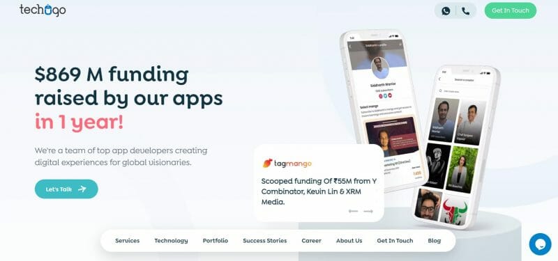 Techugo Top Mobile App Development Company 