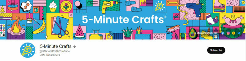 5-Minute Crafts youtube channel