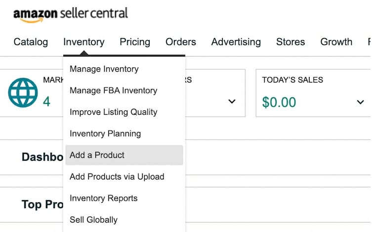 Amazon Seller Central / Inventory