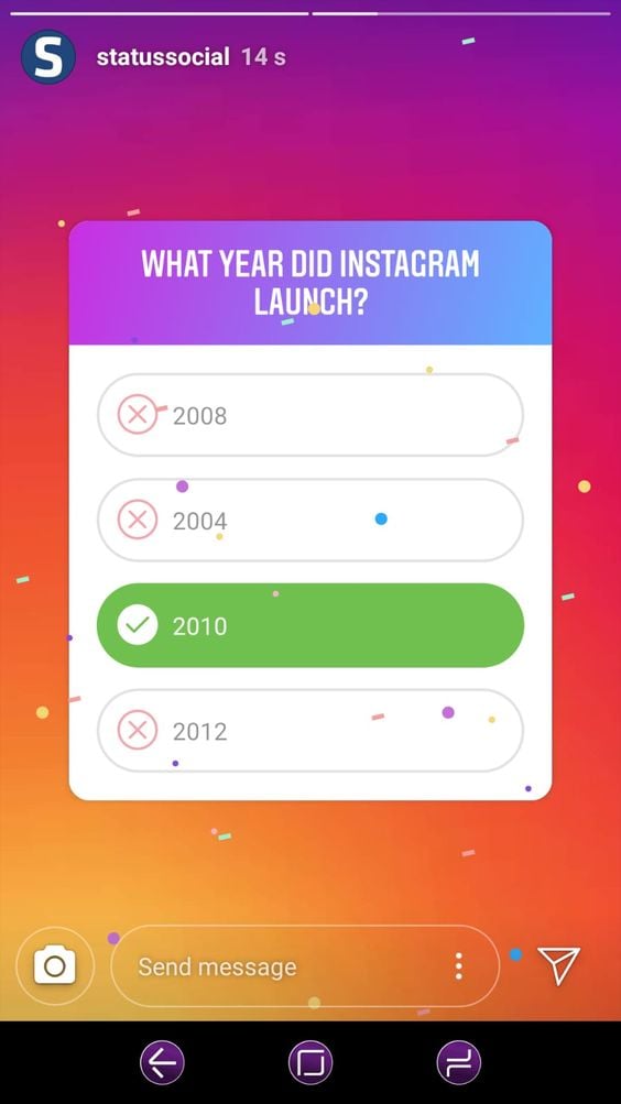 Instagram Polls Quiz and Multi-Option Polls