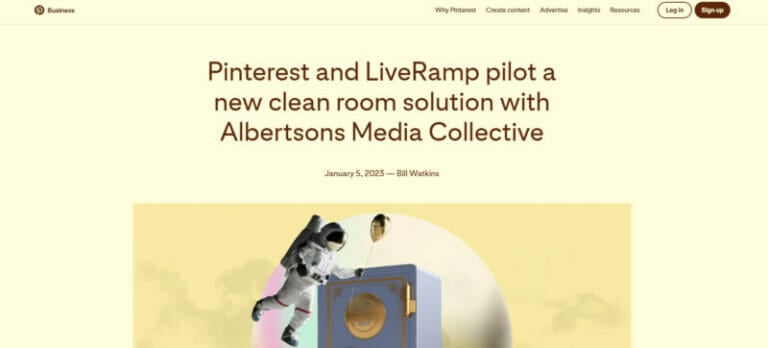 Boost Your 2024 Pinterest Campaigns With These 8 New Tools   Pinterest Launches Data Clean Room With LiveRamp A 768x348 