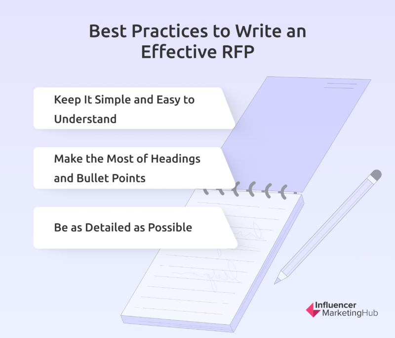 best practices to write RFP