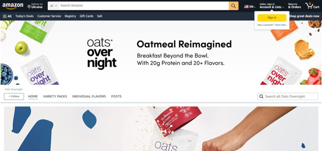 Oats Overnight amazon store