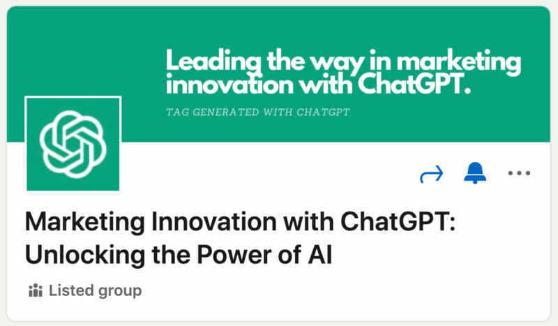 Marketing Innovation with ChatGPT