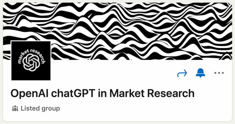 OpenAI chatGPT in Market Research