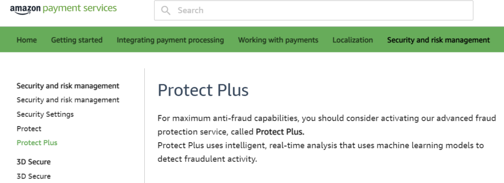 Serviços de pagamento da Amazon: Protect Plus