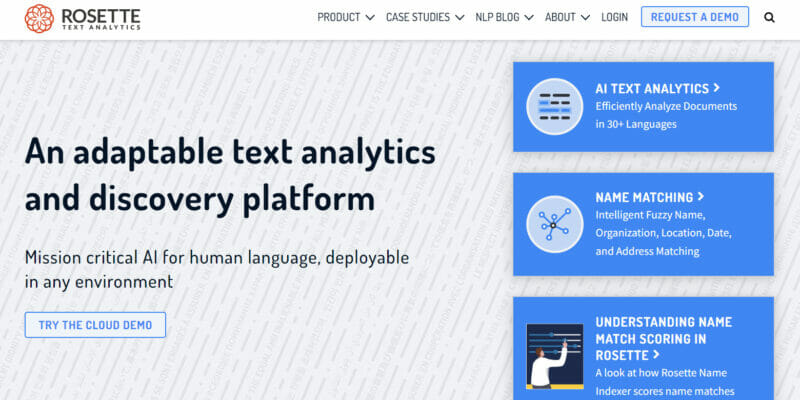 Rosettte Text Analytics