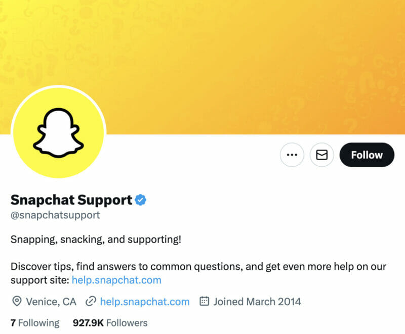 Social media platform Snapchat
