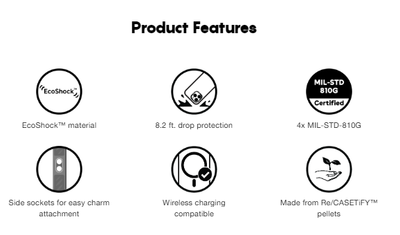 Product features section 