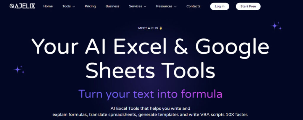 Ajelix AI Excel Tool