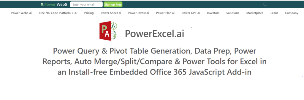 powerweb5.ai Gestion AI Excel 