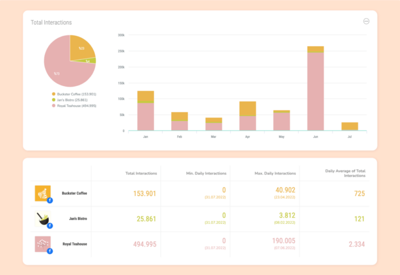 Sociality comprehensive Facebook competitor analytics example