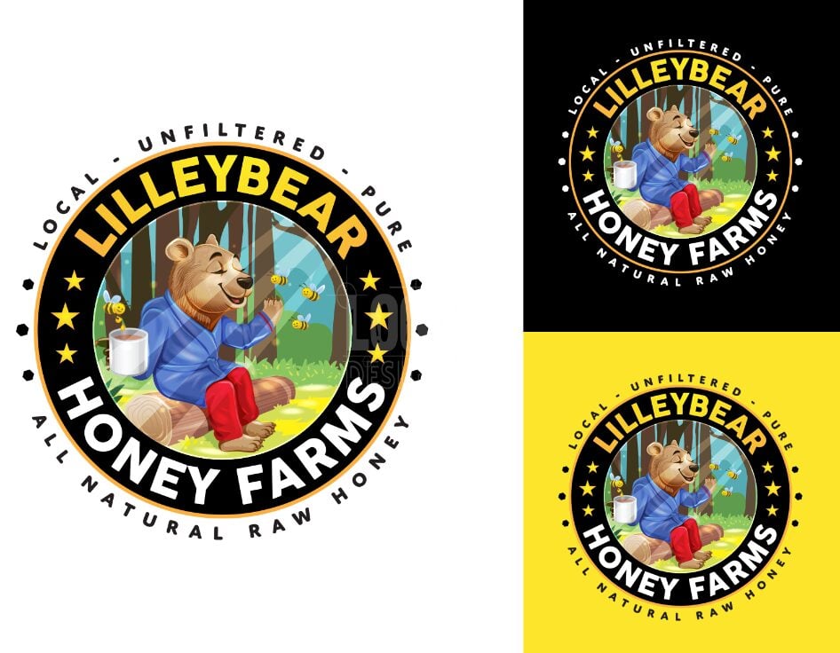 Honey Farm Logo Design