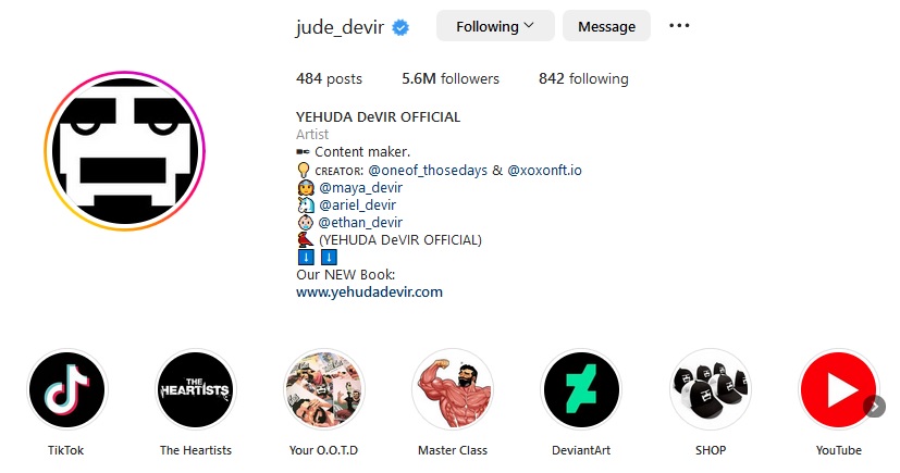 Yehuda Devir instagram influencer