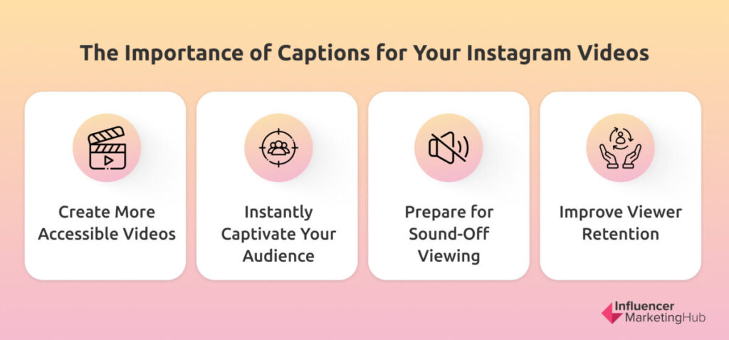 Importance of captions for your instagram videos