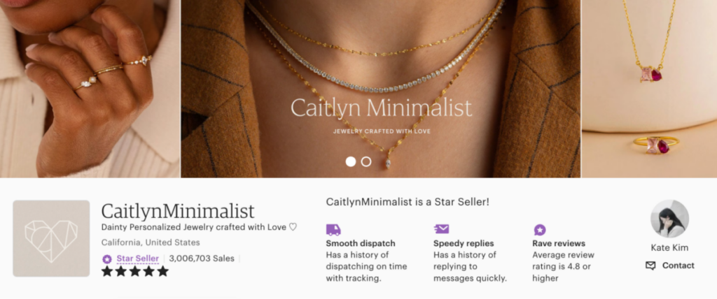  Etsy:Caitlyn Minimalist