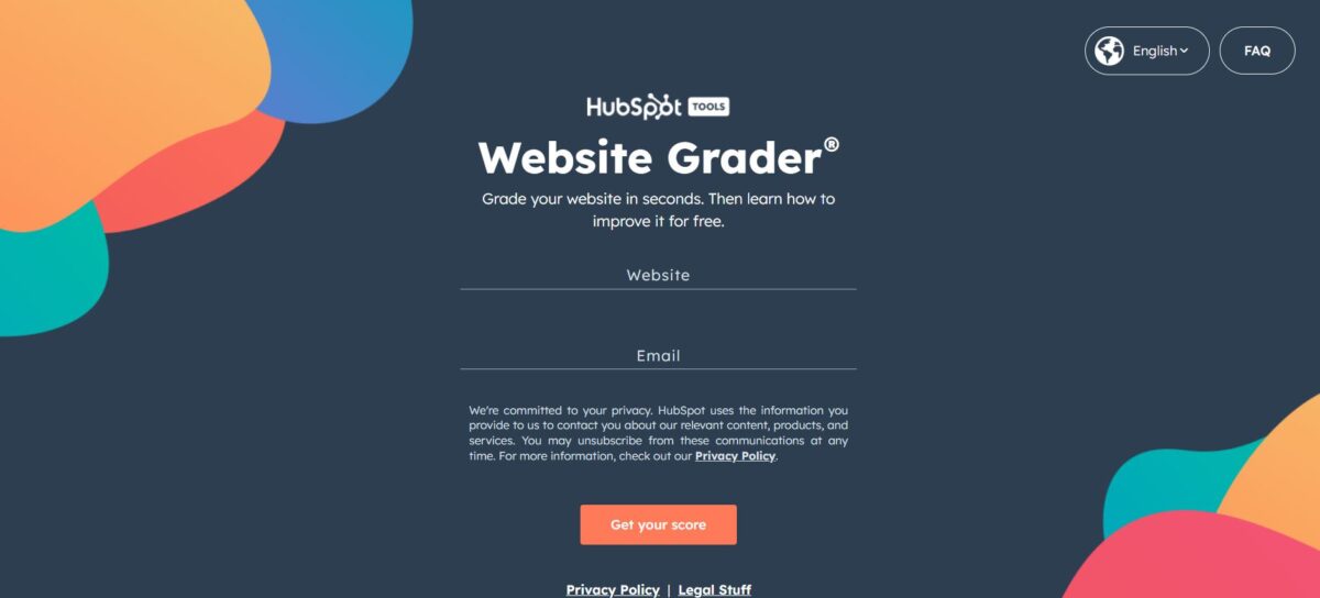 HubSpot's Website Grader
