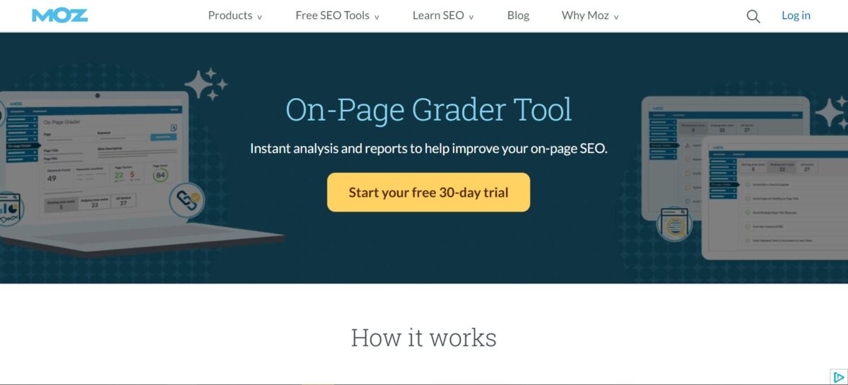 Moz On- Page Grader Tool