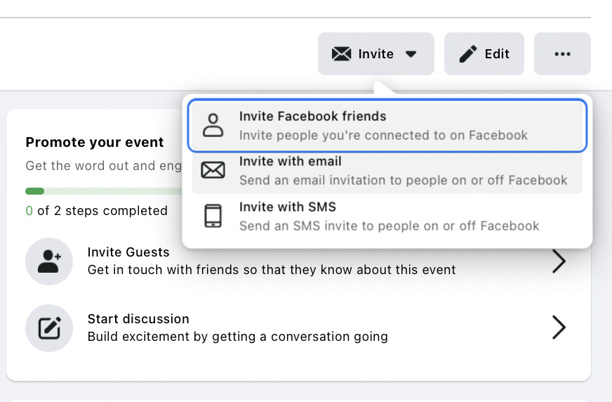 invite facebook friends