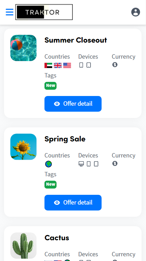 mobile affiliate offer list