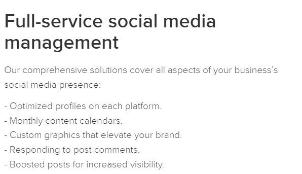 SmartSites social media management 