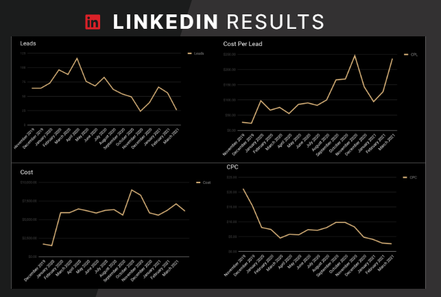 LinkedIn results for campaign 