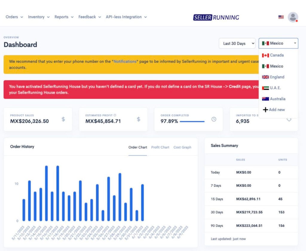 SR - Dashboard