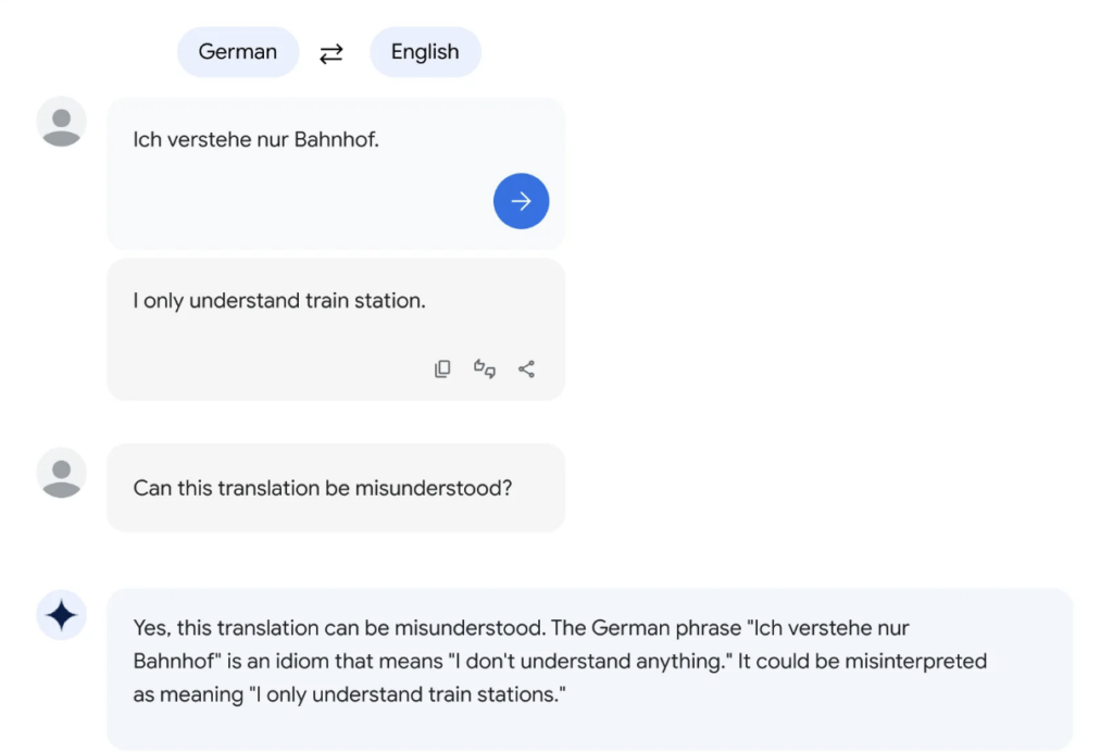 Multilingual translation PaLM 2