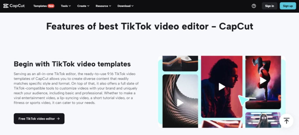 capcut Free TikTok Video Editor