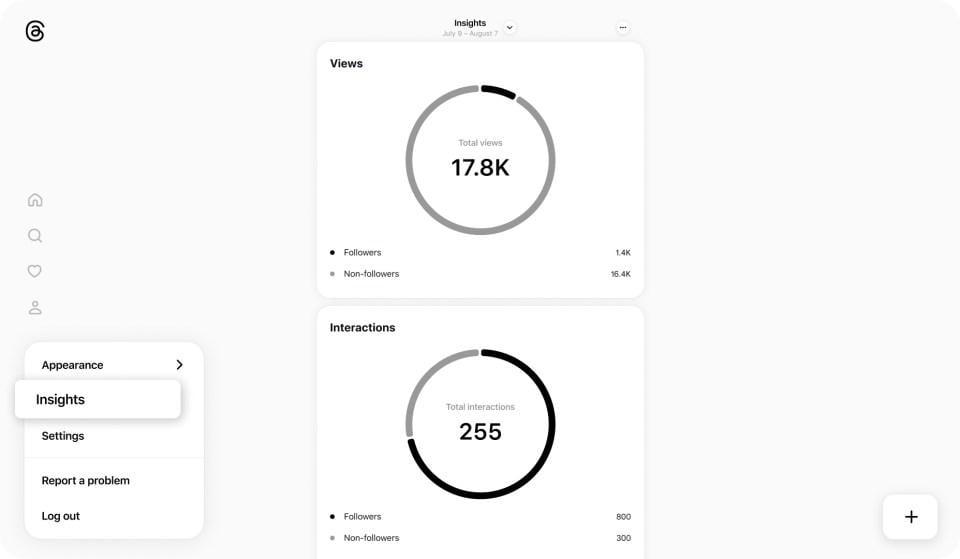 Threads’ new Insights feature