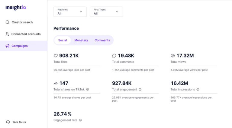 InsightIQ Review | Pricing & Features (2025) - Influencer Marketing ...