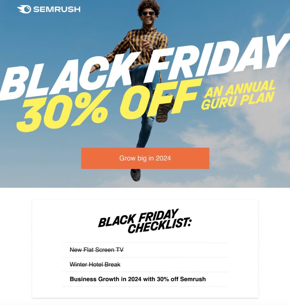 Semrush Black Friday