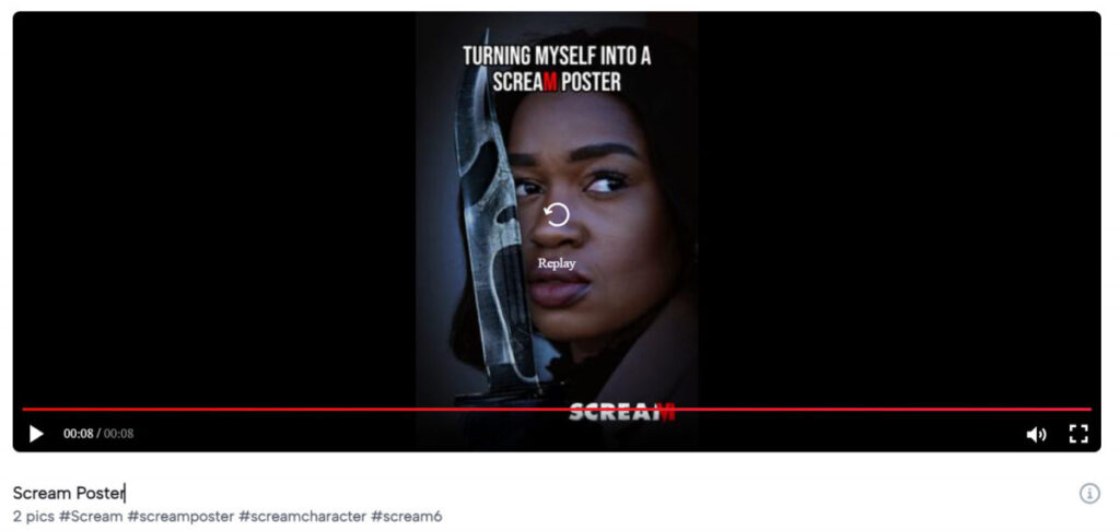 Scream Poster video template by CapCut