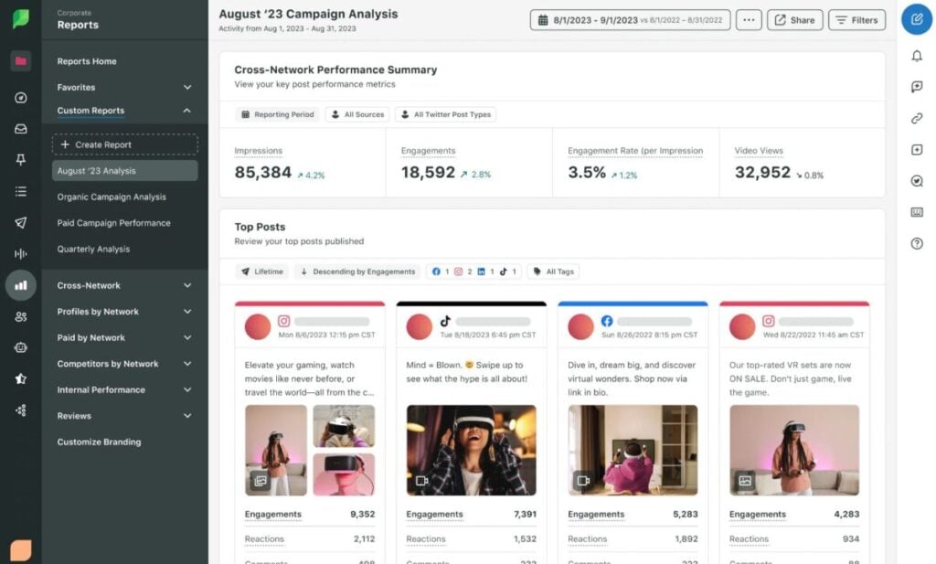 sproutsocial Content analysis