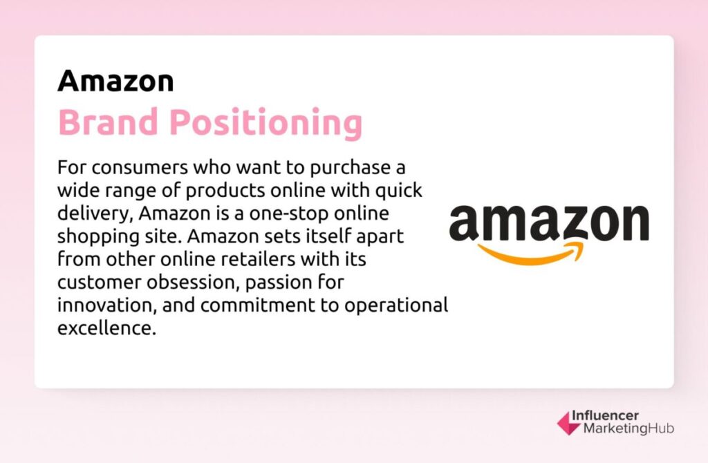 Amazon Brand Positioning