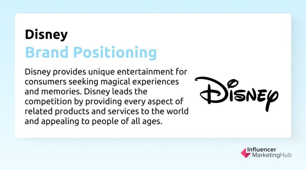Disney Brand Positioning