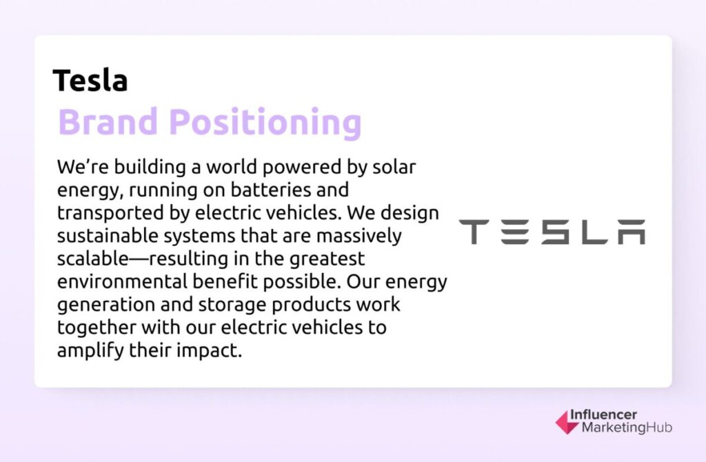 Tesla Brand Positioning